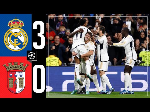 Real Madrid 3-0 Braga | HIGHLIGHTS | Champions League