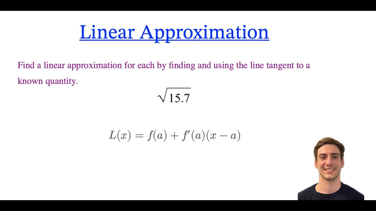 Math Calculus: Linear Approximation Square Root Function (Calculus Tricks)