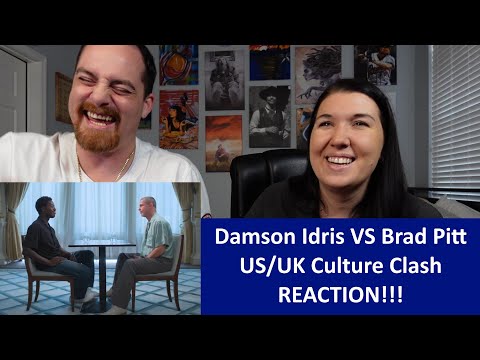 Americans React Brad Pitt & Damson Idris - US vs UK Culture Clash REACTION!