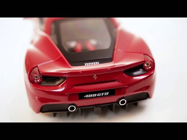Video teaser for Bburago Ferrari 488 GTB Die Cast 1/18 Race & Play