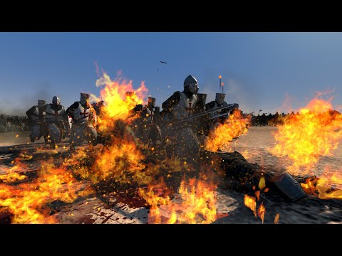 4000 Archers VS 10,000 Crusaders - Total War: Attila