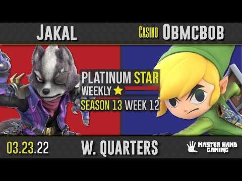 PSW S13:W12 - Jakal (Wolf) vs Casino | Obmcbob (Toon Link) - W Quarterfinals