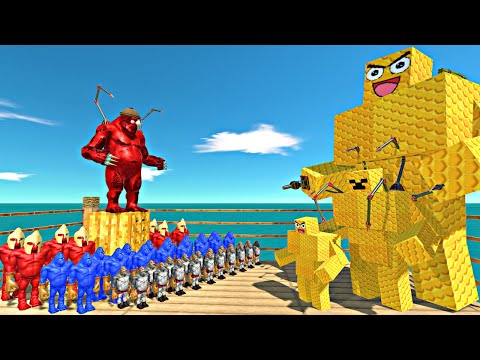 Honey Monster Evolution Boxing Ring Challenge | Wolverilla Team vs Honey Monster Evolution - ARBS