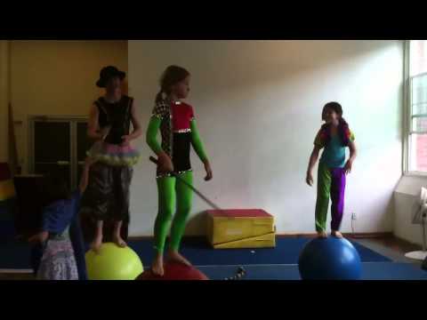 Erin Lovett Sherman's Youth Clowning Class Rolling Globe Ac