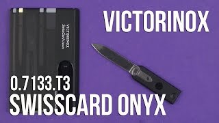 Victorinox SwissCard Onyx (0.7133.T3) - відео 2