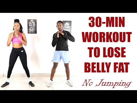 Learn 30 Minute WORKOUT TO LOSE BELLY FAT STANDING No Jumping Mind Luster