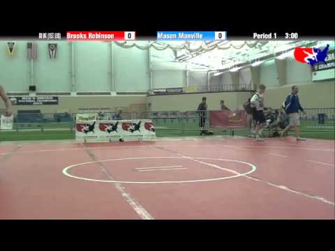 Brooks Robinson vs. Mason Manville at 2013 ASICS FILA Cadet Nationals - GR