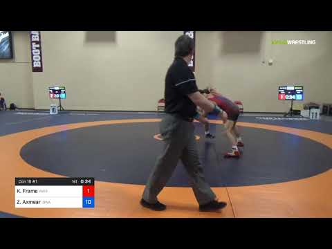 2018 Marine Corps US Open/UWW Junior Freestyle 70 Con 16 #1 - Kendall Frame (WWRTC) Vs. Zachary Ax