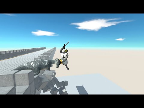 King Pachycephalosaurus on Sky Bridge vs ALL UNITS Animal Revolt Battle Simulator