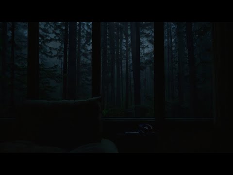 Déšť na okně se zvuky větru - zvuky silného deště pro spánek, studium a relaxaci | 3 hodiny