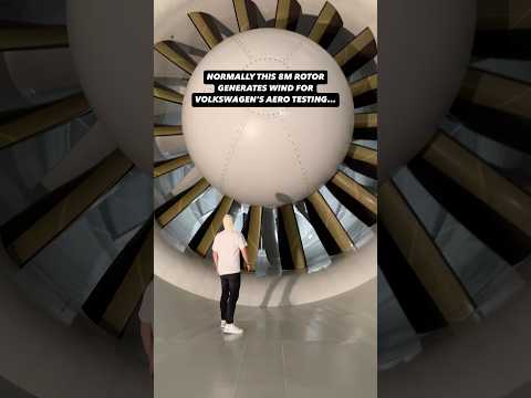 Human vs. 250 km/h wind tunnel😳⚠️ #wind #volkswagen #vw #aerodynamics