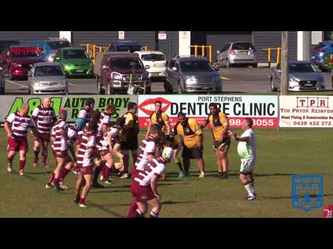 2018 NHRU Premier 3 Round 12 Highlights - Medowie v University