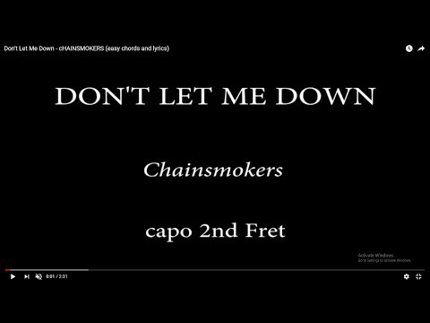 Don't Let Me Down - The Chainsmokers