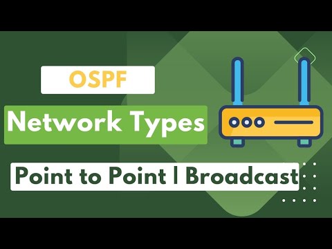 #02 OSPF Network Types | Point to Point | Broadcast