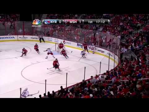 Steve Oleksy 1st NHL goal 1-0 Mar 10 2013 NY Rangers vs Washington Capitals NHL Hockey