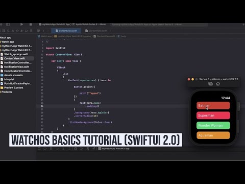watchOS Basics Tutorial (SwiftUI 2.0)