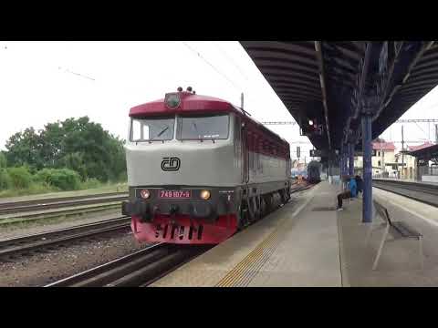 Posun 749 107-9 v žst. Čerčany  (18.7.2020)