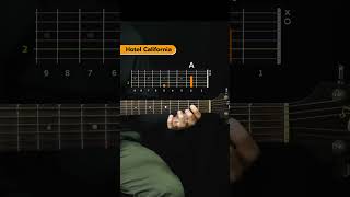 Easy Intro Hotel California  #guitartutorial