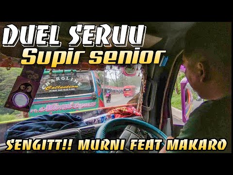DUEL SERUU ANTAR SUPIR SENIOR!! MURNI FEAT MAKARO SALING SALIP DILINTASAN