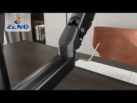 Dual Monitor Arm ; Fit: 17-to-32-inch Screen Size KALOC/ZENO MH10D/B