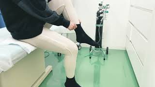 太ももの脂肪吸引、翌日の様子