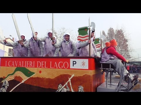 I Cavalieri del Lago carro da getto - Carnevale Ivrea 2016