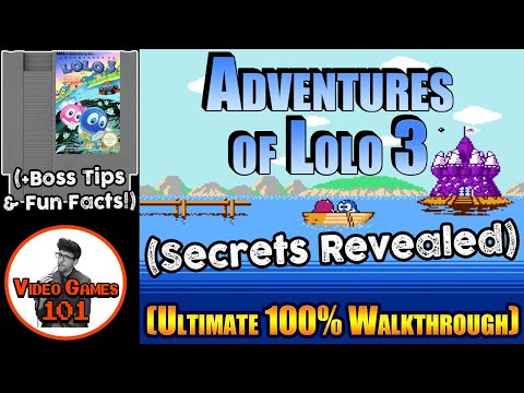 Adventures of Lolo 3 Walkthrough | 100% Guide | Video Games 101