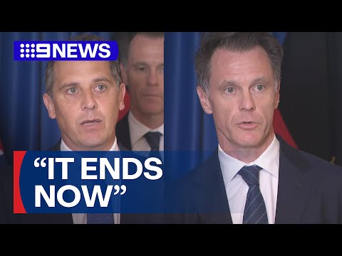 NSW Premier and Health Minister make an announcement | 9 News Australia
