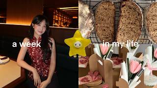 A WEEK IN MY LIFEđ: making my first sourdough, baking, cny dinner, pr unboxing, cafe hopping
