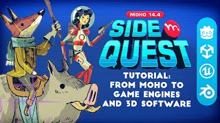 Moho 14.4 SIDE QUEST tutorial: Export to Video Game Engines and 3D Software