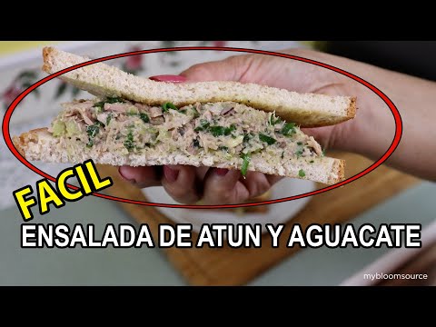 SPANISH | Receta de Ensalada de Atún Y Aguacate Fácil y Saludable