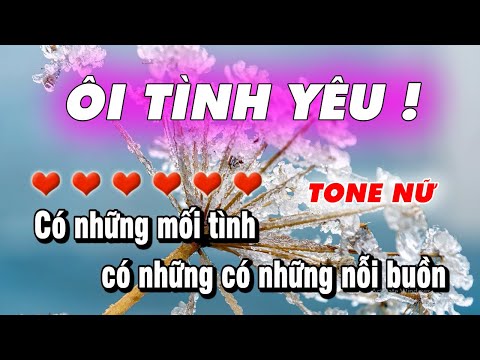 Ôi Tình Yêu Karaoke | Nhạc Sống Tone Nữ | Nhạc Trẻ Xưa | Làng Hoa