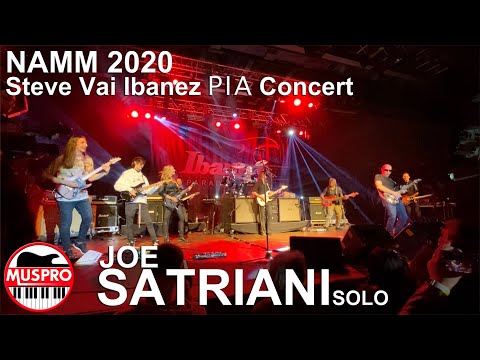 NAMM 2020: Joe Satriani SOLO "Zappa Guitar Jam" at Steve Via Ibanez PIA Concert