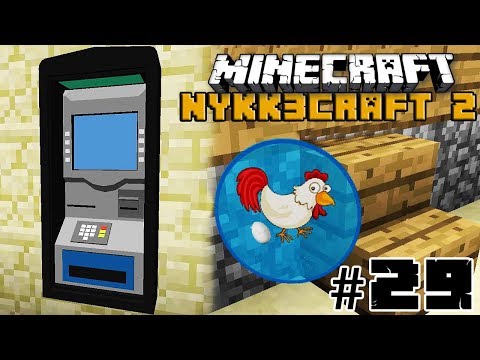 Minecraft BANCOMAT FUNZIONANTE E VENDITA UOVA #29 - ITA NYKK3CRAFT S2 MOD
