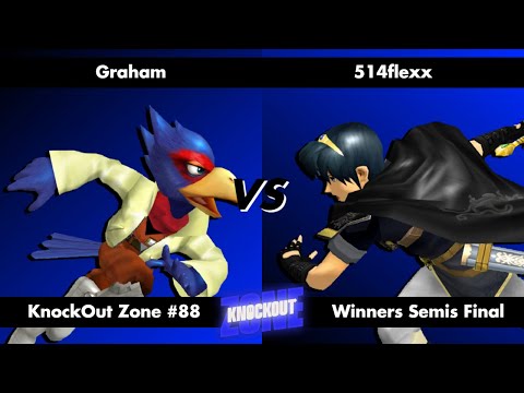 KnockOut Zone #88 - SSBM Winners Semis Final - Graham (Falco) vs 514Flexx (Marth)