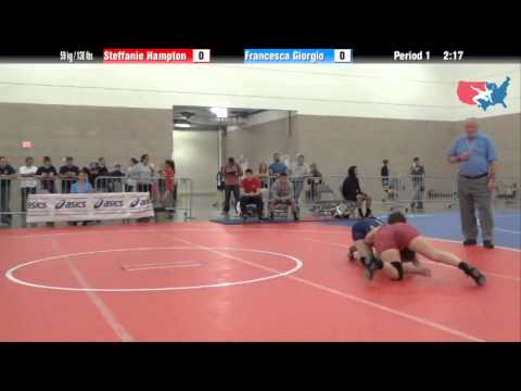 FILA Junior 59 kg / 130 lbs. - Steffanie Hampton vs. Francesca Giorgio
