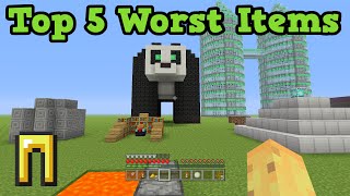 Minecraft Xbox 360 / PS3 Top 5 WORST ITEMS