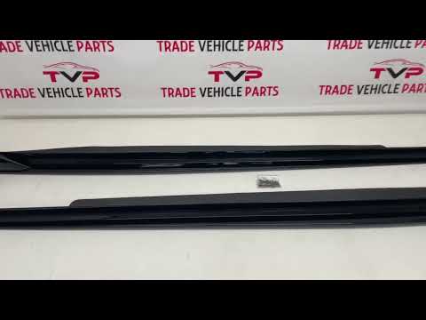 Fits BMW X6 G06 2019- Side Skirts Extension Blades Black Series Knight Style Gloss Black video