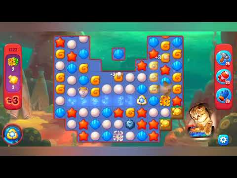 Fishdom 2022, no Boosters,  1222  level  -  прохождение без бустеров,  1222  уровень.