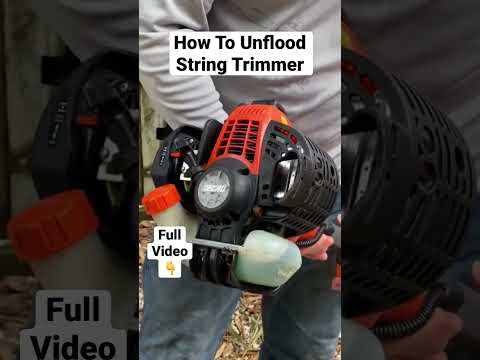 Quickly Unflood A String Trimmer Using No Tools! Flooded engine Won't start, Try This #shorts