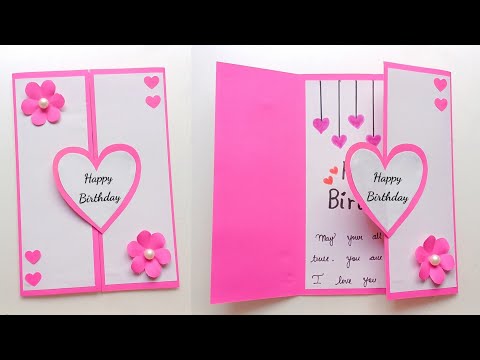 Easy Beautiful Birthday Special Card 😍 • Handmade Greeting Card • Easy Birthday Card Tutorial Video