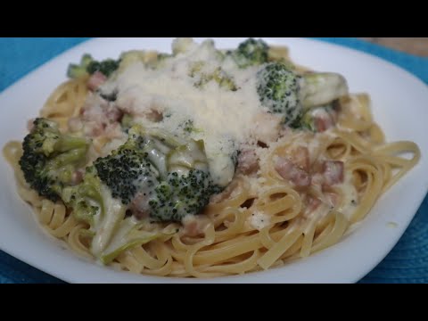 Pasta Cremosa con Queso🧀 y Brócoli🥦 | Receta fácil, rápida y DELICIOSA para almuerzos o cenas🤩
