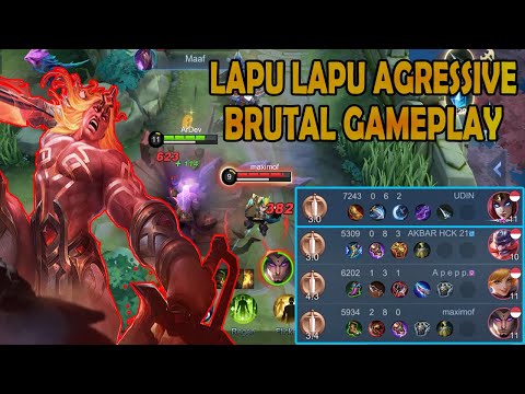 GINI CARANYA LAPU LAPU GAMEPLAY TOP GLOBAL | LAPU LAPU #lapulapu #mlbb #mobilelegends
