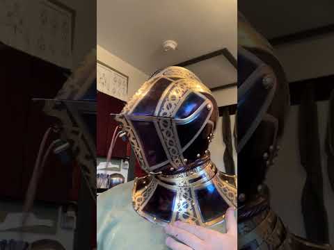 Hardened steel Greenwich Armet with Jousting Visor