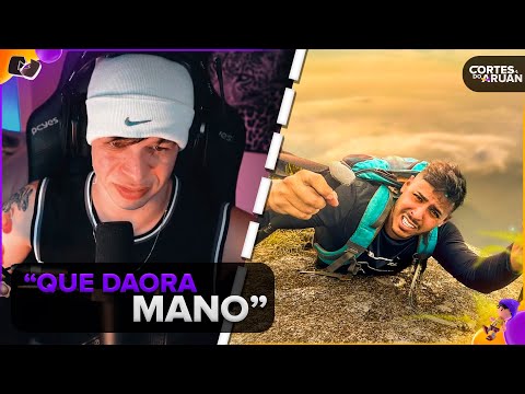 ARUAN REAGE: ESSA É A ULTIMA VEZ QUE SUBO O PICO PARANA 😤 (RENATO GARCIA) - Cortes do Aruan
