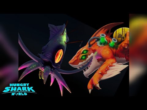 New Meltdown Shark Round 2 vs Colossal Squid 🦑- Hungry Shark World