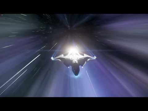 Star Citizen Alpha 3.4.3 German Gameplay - Mit der Sabre Raven vom Reststop über Magda nach Hurston