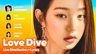 IVE - Love Dive (Line Distribution + Lyrics Karaok