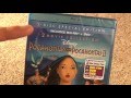 Pocahontas And Pocahontas II Journey To A New World Blu Ray DVD Unboxing