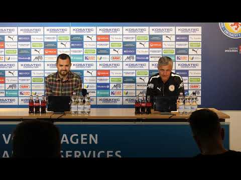 Pressekonferenz vor der Begegnung bei Hansa Rostock